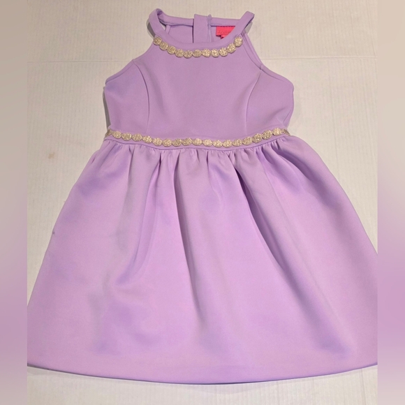 Lilly Pulitzer Other - Lilly Pulitzer Evelyn Lilac Dress Girls Size L 8-10